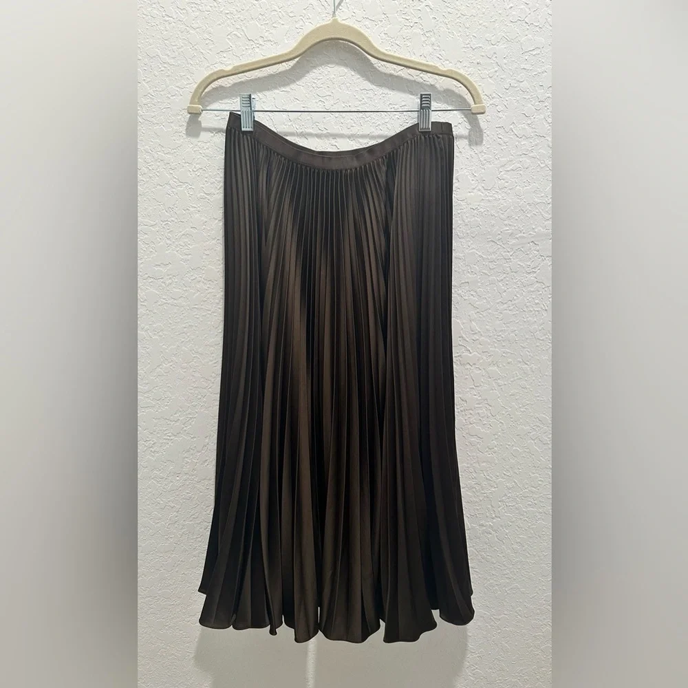 NWT Ralph Lauren Pleated Midi Skirt - Picture 6 of 11